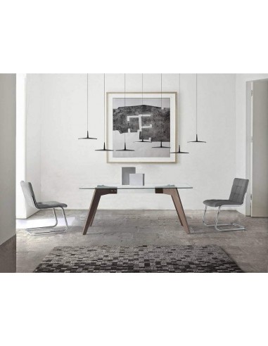 Angel Cerdá 1031, Mesa Comedor de Diseño 160x95, cristal, nogal
