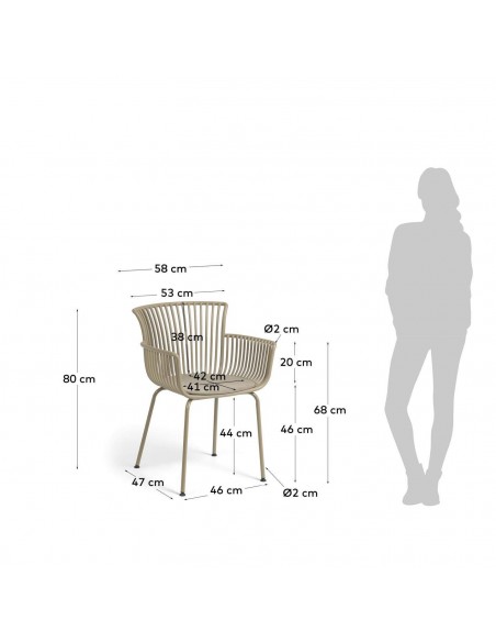 Silla Surpika de Polipropileno, Polipiel y Acero. Silla Surpika de Polipropileno, Polipiel y Acero.