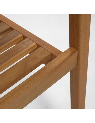 Silla de exterior Hanzel de madera maciza de acacia 100%.