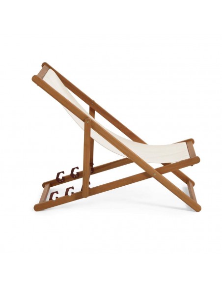 Hamaca plegable de exterior Adredna de madera maciza acacia 100% y tejido.