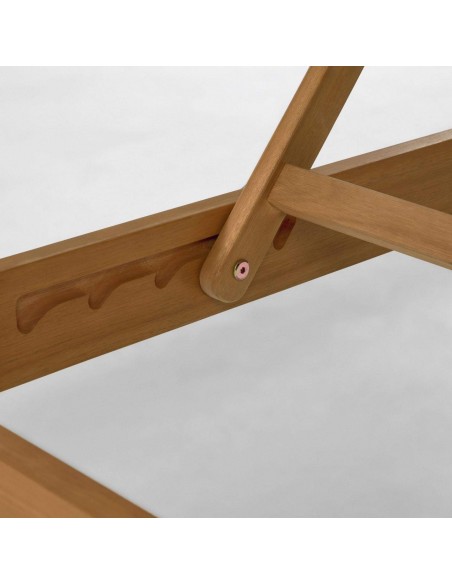 Tumbona de exterior Caterin tejido y madera maciza eucalipto 100%. Tumbona de exterior Caterin tejido y madera maciza eucalipto 100%.