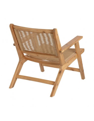 Poltrona para exterior, Geralda madeira maciça acácia 100% com acabamento natural ou escuro.