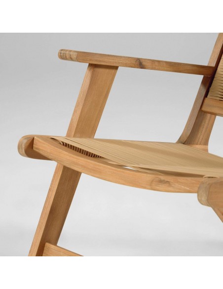 Sillón para exterior, Geralda madera maciza acacia 100% con acabado natural u oscuro. Sillón para exterior, Geralda madera maciza acacia 100% con acabado natural u oscuro.