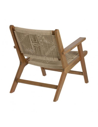 Sillón para exterior, Geralda madera maciza acacia 100% con acabado natural u oscuro.