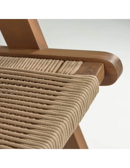 Sillón para exterior, Geralda madera maciza acacia 100% con acabado natural u oscuro. Sillón para exterior, Geralda madera maciza acacia 100% con acabado natural u oscuro.