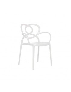 Silla exterior de diseño VELO, apilable, polipropileno. 2