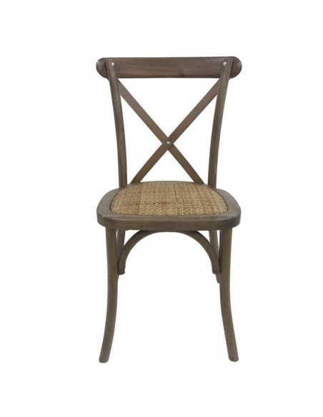 Cadeira CROSS Bistro, empilhável, faia, assento de rattan Cadeira CROSS Bistro, empilhável, faia, assento de rattan