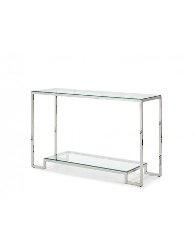 Console de vidro e aço STELLE 120x40.