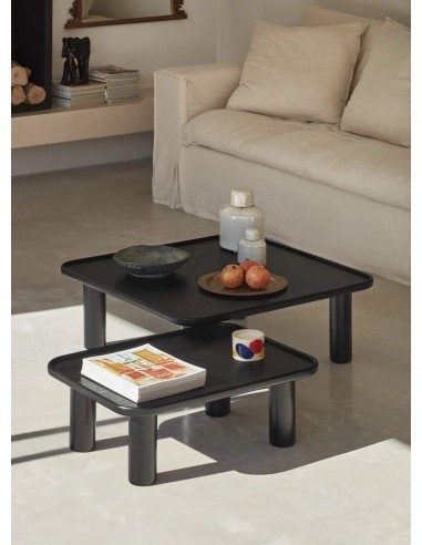 Teulat Nest 80 mesa de Centro ninho, cinza preto