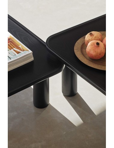 Teulat Nest 80 mesa de Centro ninho, cinza preto