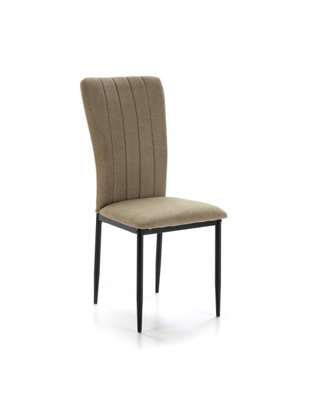 Cadeira de jantar de design HOLLY, tecido, METAL preto Cadeira de jantar de design HOLLY, tecido, METAL preto