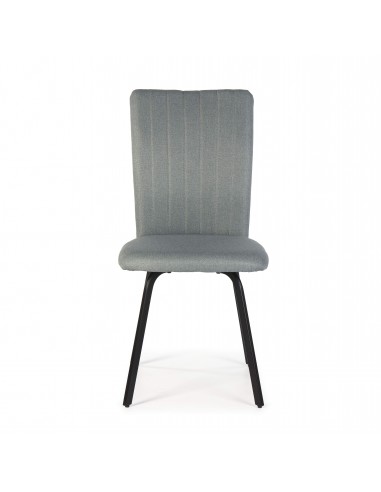 SILLA PRETTY tejido, metal negro.