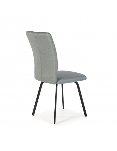 SILLA PRETTY tejido, metal negro.