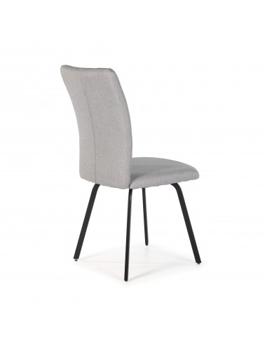 SILLA PRETTY tejido, metal negro.