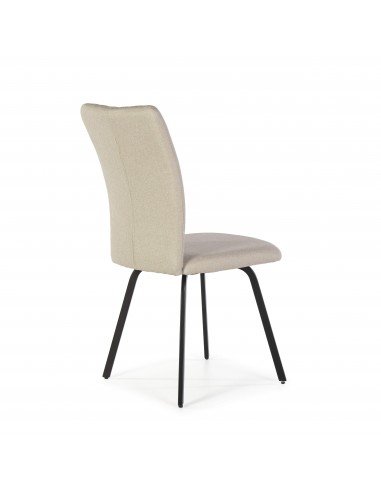 SILLA PRETTY tejido, metal negro.