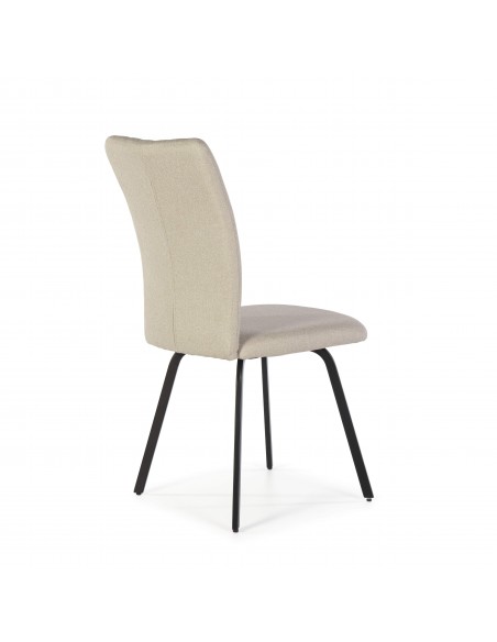 SILLA PRETTY tejido, metal negro.