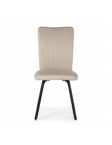 SILLA PRETTY tejido, metal negro.