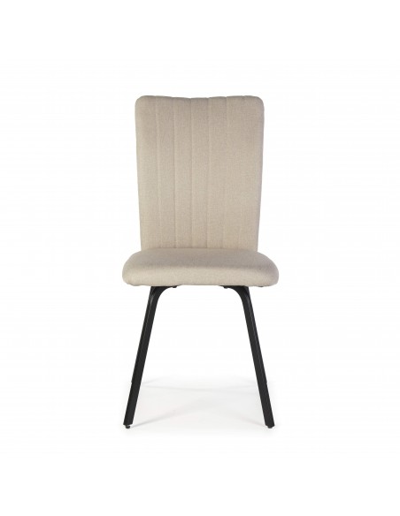 SILLA PRETTY tejido, metal negro.