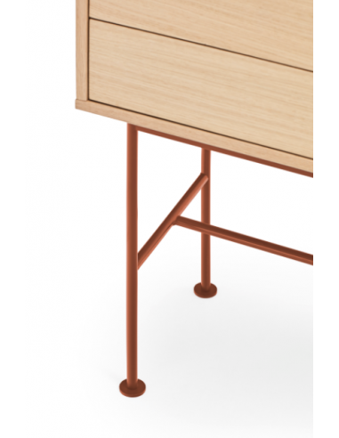 Teulat consola recibidor minimalista YOKO 120x35, TEJA , ROBLE.