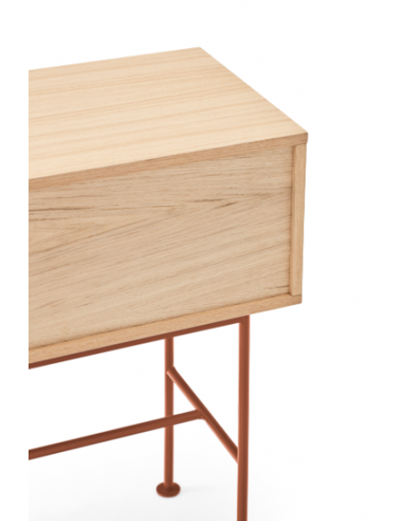 Teulat minimalista Yoko console hall de entrada 120X35, telha, Carvalho. Teulat minimalista Yoko console hall de entrada 120X35, telha, Carvalho.