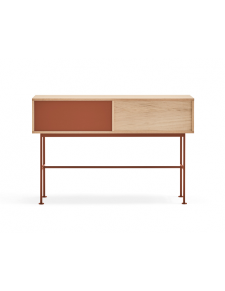 Teulat minimalista Yoko console hall de entrada 120X35, telha, Carvalho. Teulat minimalista Yoko console hall de entrada 120X35, telha, Carvalho.