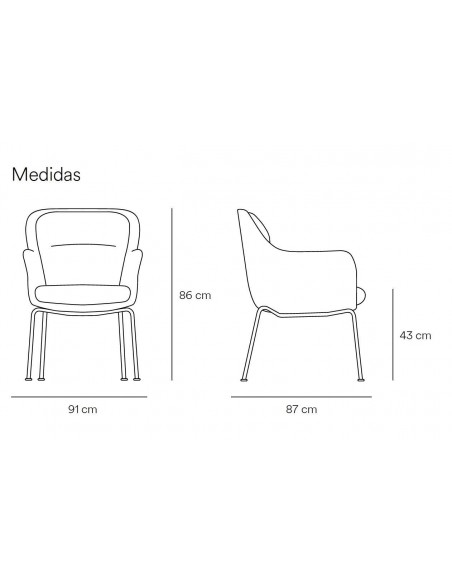TEULAT CADEIRA DE DESIGN SADIRA, TECIDO VERDE E METAL PRETO