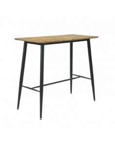 Mesa INTRA, alta, metal, tapa vintage, 120 x 60 cms.