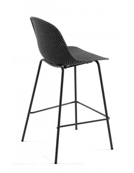 QUINBY Taburete, plastico, metal