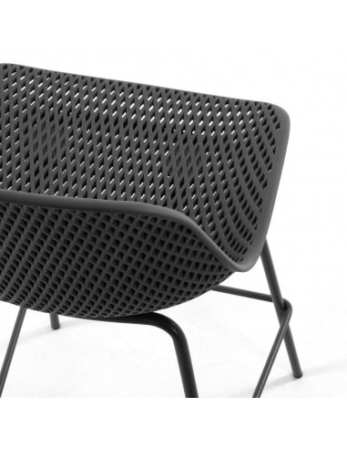 QUINBY Taburete, plastico, metal