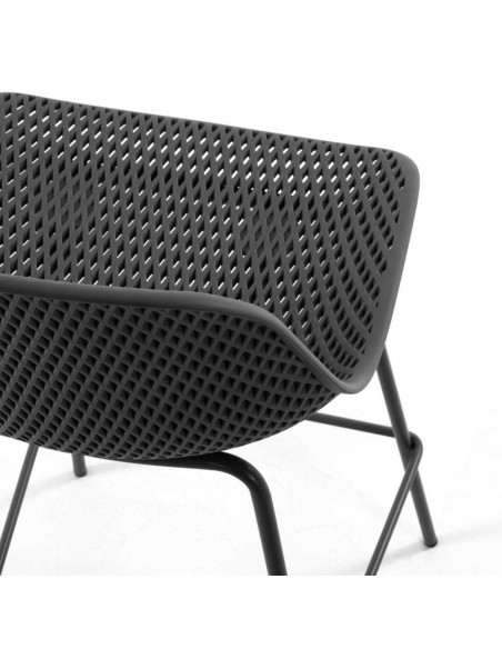 QUINBY Taburete, plastico, metal