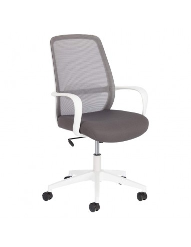 Cadeira de mesa MELVA, tecido, polipropileno e aço.