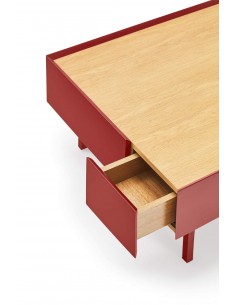 Teulat Mesa de centro Arista 110x60, lacado Bordeaux. 2