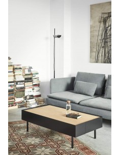 Teulat Mesa de centro Arista 110x60, lacado negro. 2