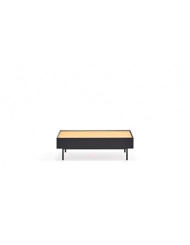 Teulat Mesa de centro Arista 110x60, carvalho, lacado preto.