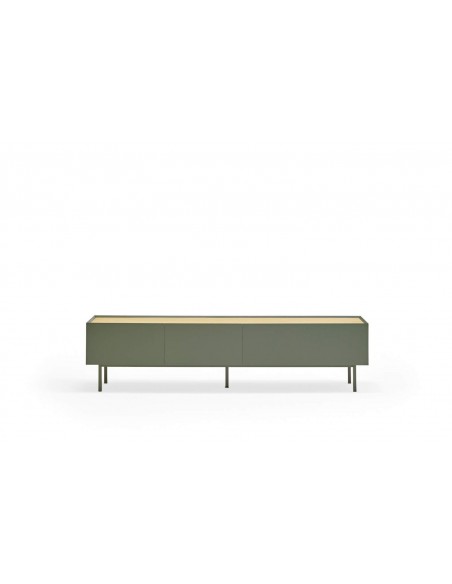 Teulat armário de TV Arista 180x40, carvalho, lacado verde claro. Teulat armário de TV Arista 180x40, carvalho, lacado verde claro.