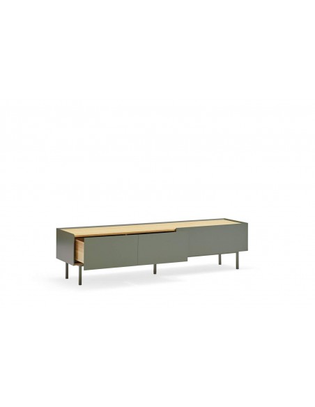 Teulat armário de TV Arista 180x40, carvalho, lacado verde claro. Teulat armário de TV Arista 180x40, carvalho, lacado verde claro.