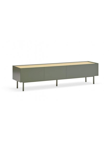 Teulat armário de TV Arista 180x40, carvalho, lacado verde claro. Teulat armário de TV Arista 180x40, carvalho, lacado verde claro.