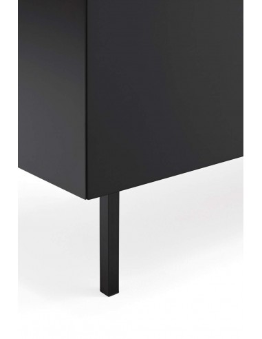 Teulat armário de TV Arista 180x40, carvalho, lacado preto.