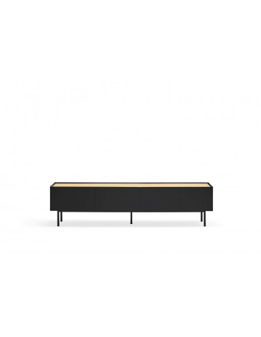 Teulat armário de TV Arista 180x40, carvalho, lacado preto.