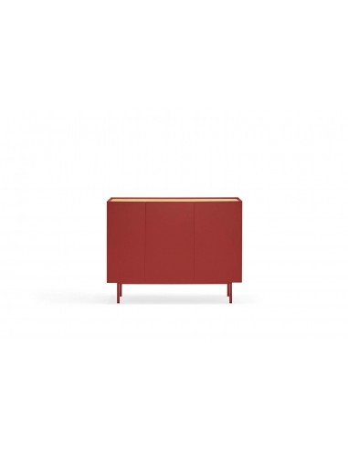 TEULAT APARADOR ARISTA 110x40, cajones Interiores lacado en burdeos.