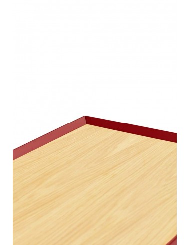 TEULAT APARADOR ARISTA 165x40, minimalista, cajones lacado en burdeos.