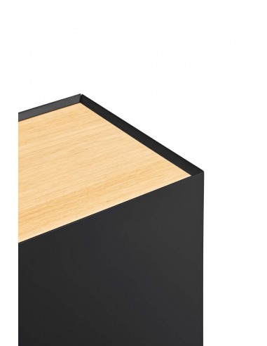 TEULAT APARADOR ARISTA 165x40, minimalista, preto, carvalho