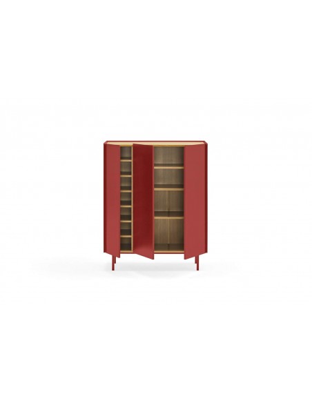 TEULAT MÓVEL AUXILIAR ARISTA, GARRAFEIRA INTERIOR LACADA EM COR BORDEAUX. TEULAT MÓVEL AUXILIAR ARISTA, GARRAFEIRA INTERIOR LACADA EM COR BORDEAUX.