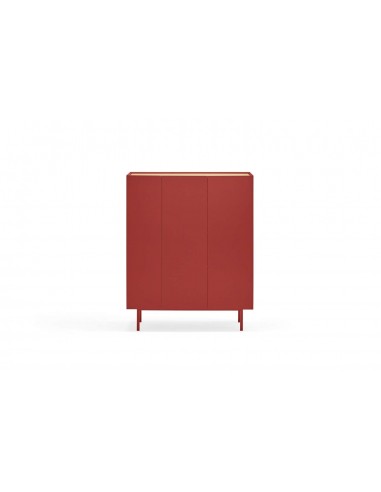 TEULAT MUEBLE AUXILIAR ARISTA, BOTELLERO INTERIOR LACADO EN COLOR BURDEOS.