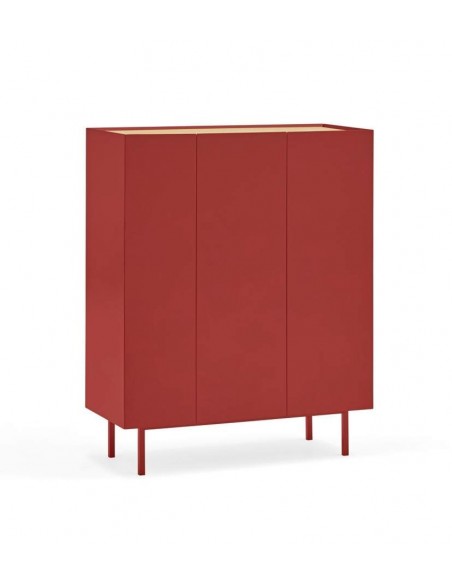 TEULAT MÓVEL AUXILIAR ARISTA, GARRAFEIRA INTERIOR LACADA EM COR BORDEAUX. TEULAT MÓVEL AUXILIAR ARISTA, GARRAFEIRA INTERIOR LACADA EM COR BORDEAUX.