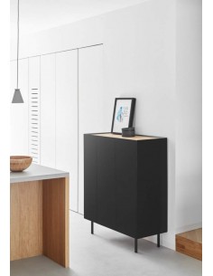 TEULAT MUEBLE AUXILIAR ARISTA, BOTELLERO NEGRO. 2