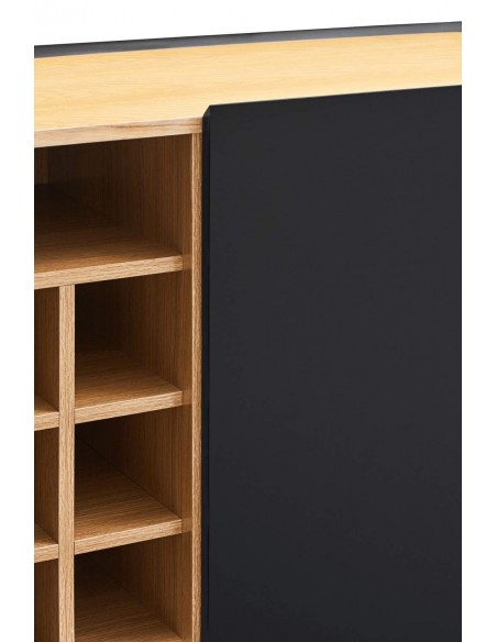 TEULAT MUEBLE AUXILIAR ARISTA, BOTELLERO NEGRO.