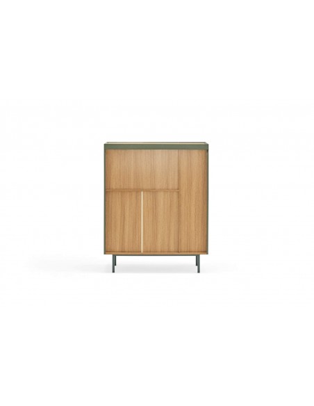 TEULAT MUEBLE AUXILIAR ARISTA, BOTELLERO INTERIOR LACADO EN VERDE. TEULAT MUEBLE AUXILIAR ARISTA, BOTELLERO INTERIOR LACADO EN VERDE.