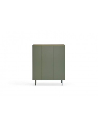 TEULAT MUEBLE AUXILIAR ARISTA, BOTELLERO INTERIOR LACADO EN VERDE.