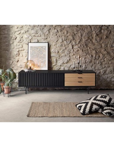 Mueble TV Sierra 180x40, roble, lacado